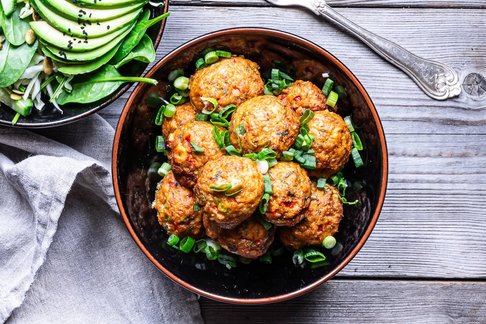 Kyllingefrikadeller i ovn