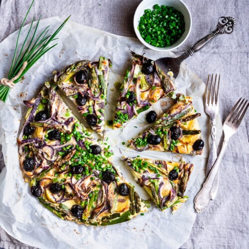 Spansk tortilla i ovn – med kartofler og asparges