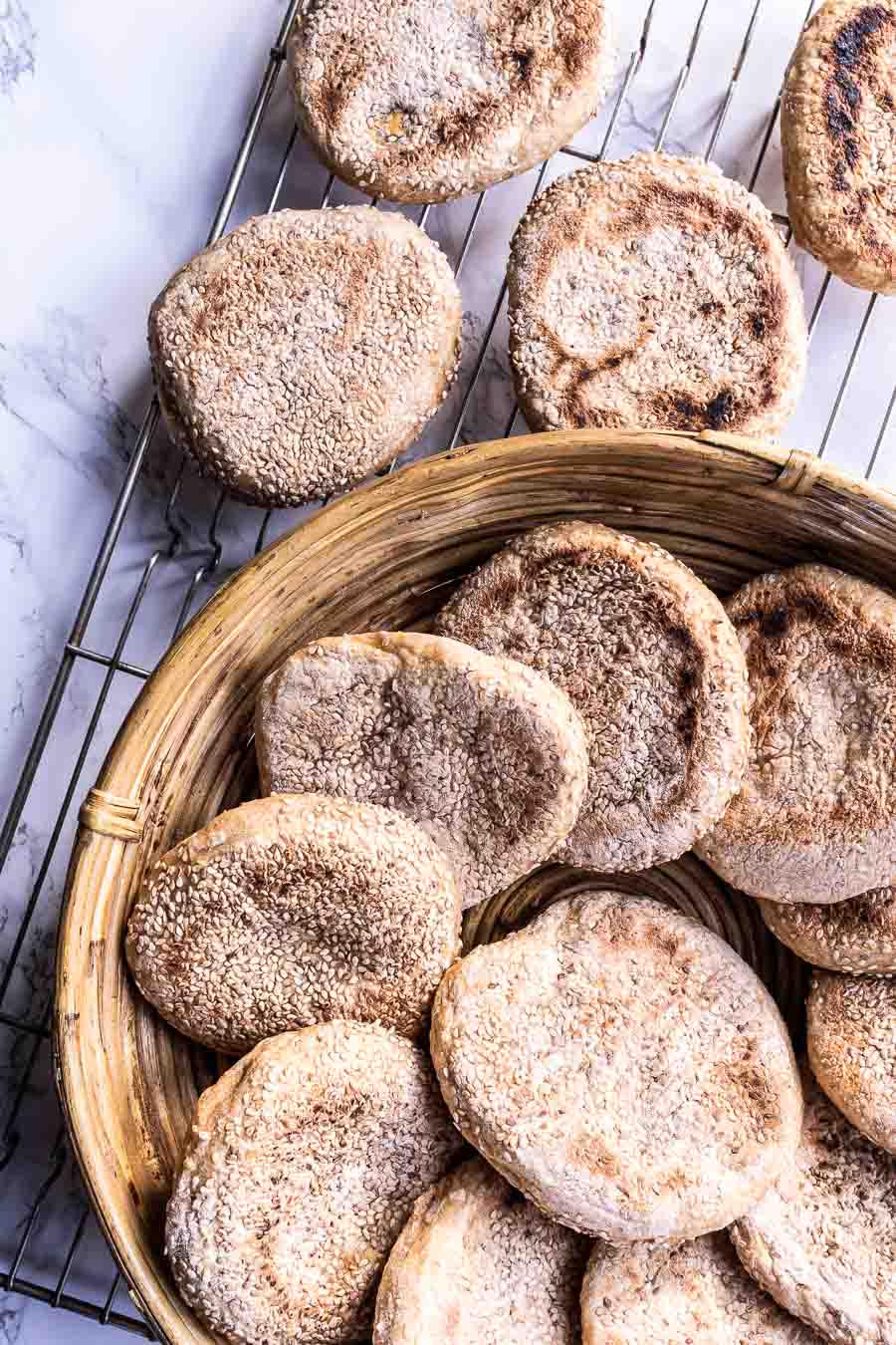 Marokkanske pandebrød - krydrede madbrød med kikærter