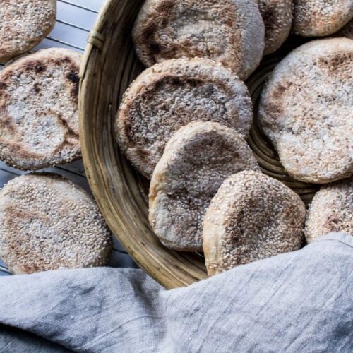 Marokkanske pandebrød - krydrede madbrød med kikærter