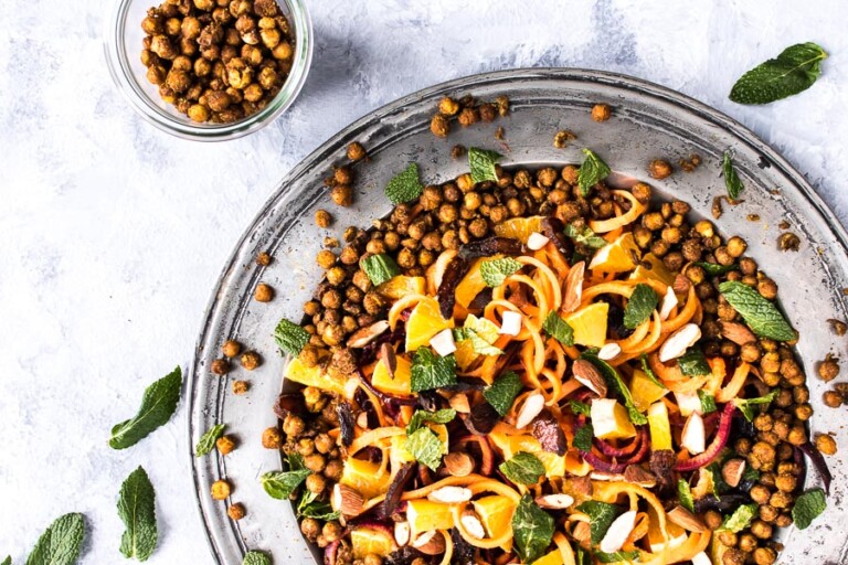 Gulerodssalat - marokkansk salat med appelsin og mynte