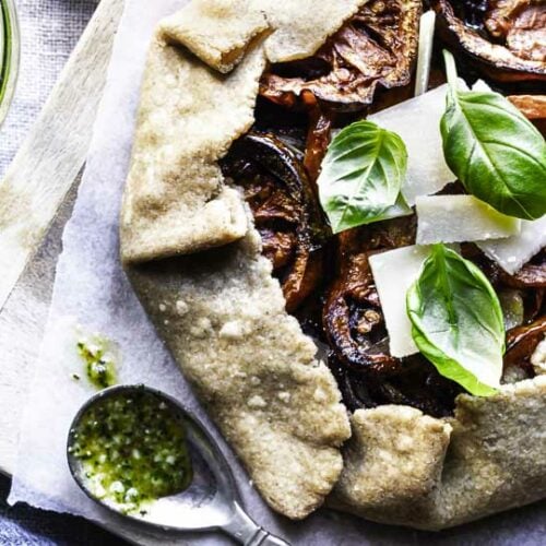 Tomatgalette med pesto