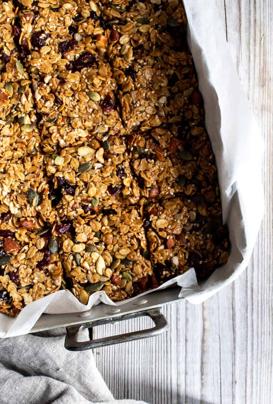 Flapjack - glutenfri müslibar med tranebær