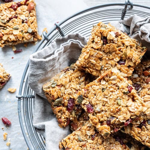 Flapjack - glutenfri myslibar med tranebær