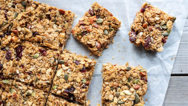 Flapjack - glutenfri myslibar med tranebær
