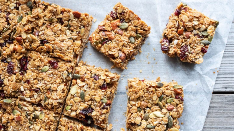 Flapjack - glutenfri myslibar med tranebær