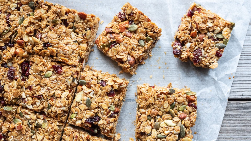 Flapjack - glutenfri myslibar med tranebær