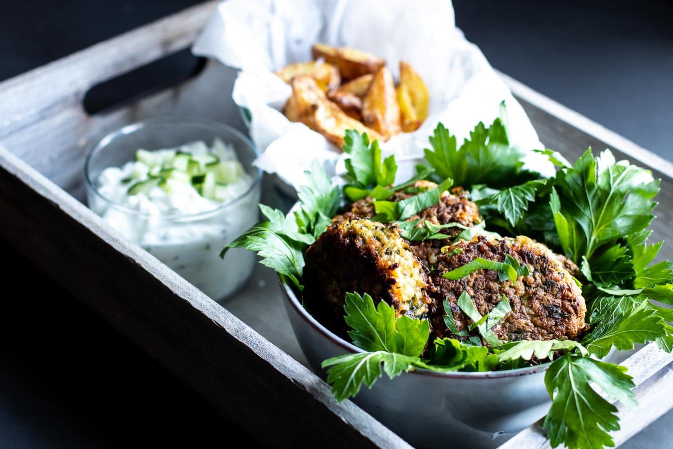 Græske squashfrikadeller med feta