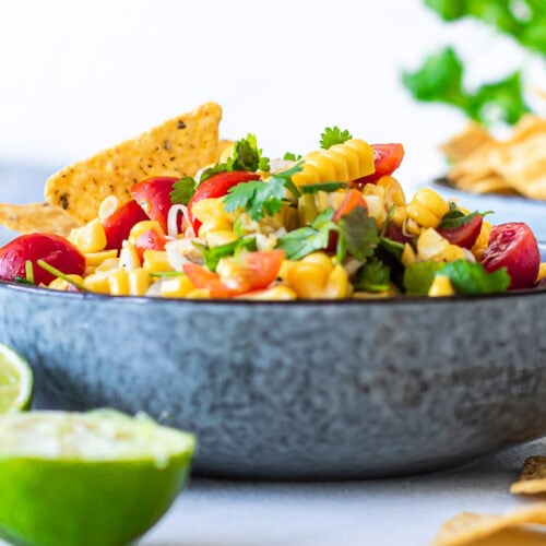 Majssalsa med lime og koriander