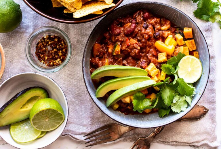 Chili sin carne – vegetarisk chili med chokolade