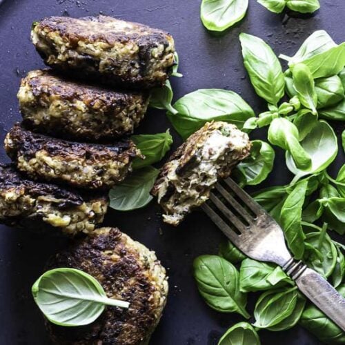 Vegetarfrikadeller med aubergine og italiensk twist