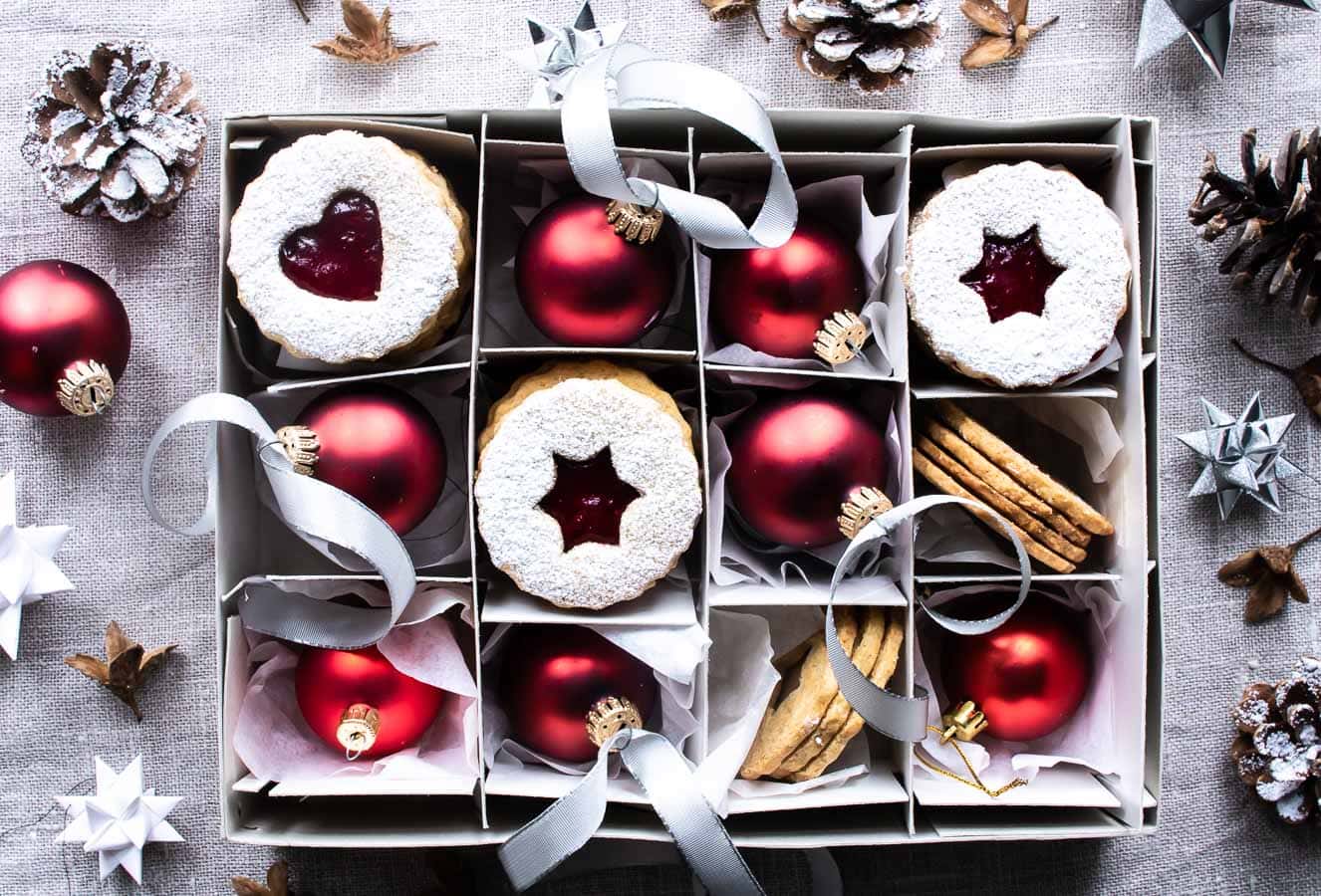 Linzer cookies - østrigske julesmåkager