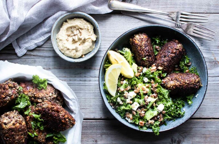 Nøddefrikadeller - vegetarfrikadeller med nødder