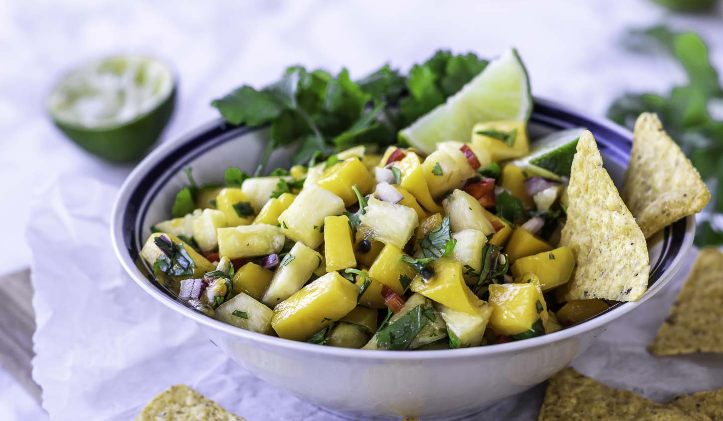 Mangosalsa med ananas og koriander - Muttionline