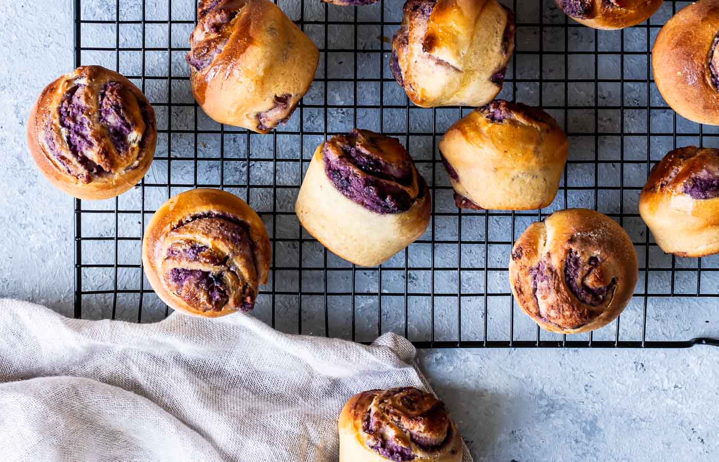 Blåbærsnegle i muffinforme