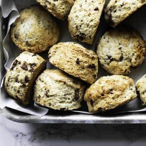 Scones med chokolade på 30 minutter