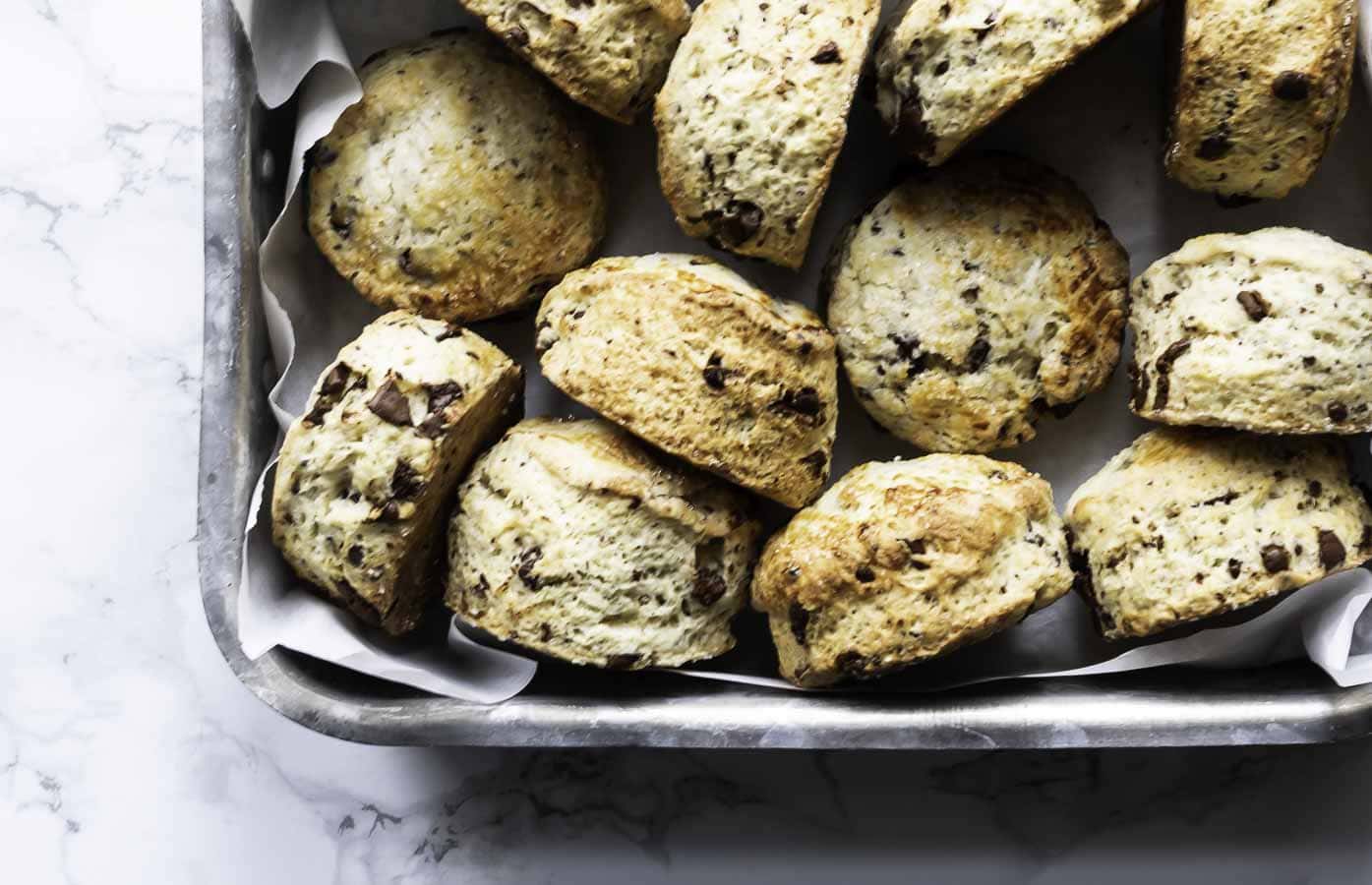 Scones med chokolade på 30 minutter