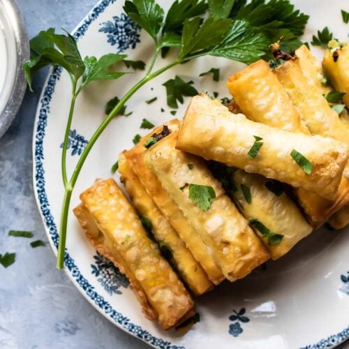 Sprøde filoruller med feta - sigara börek