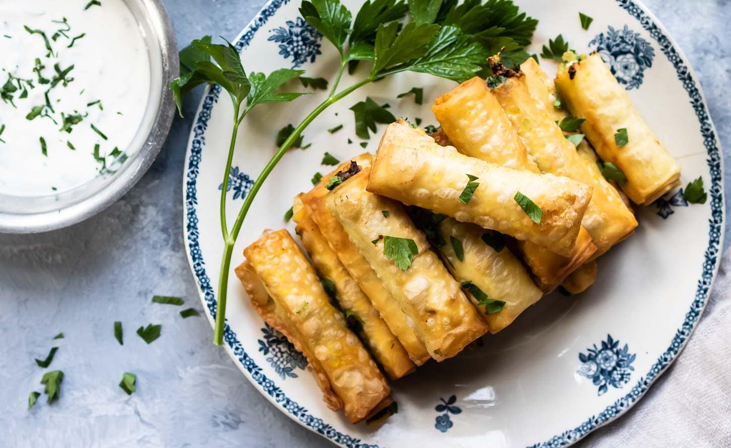 Sprøde filoruller med feta - sigara börek