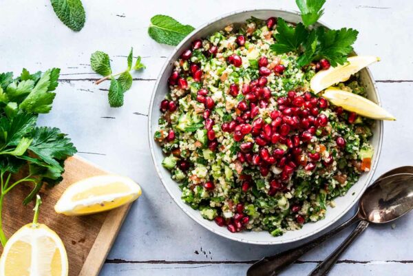 Tabouleh - libanesisk persillesalat med quinoa
