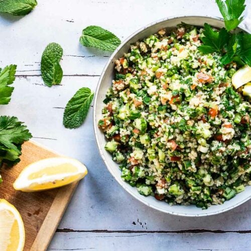 Tabouleh - libanesisk persillesalat med quinoa