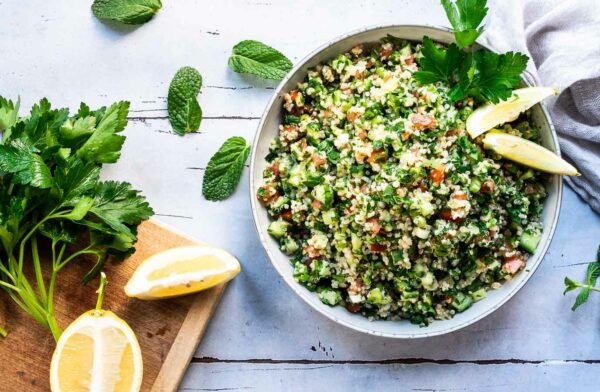 Tabouleh - libanesisk persillesalat med quinoa