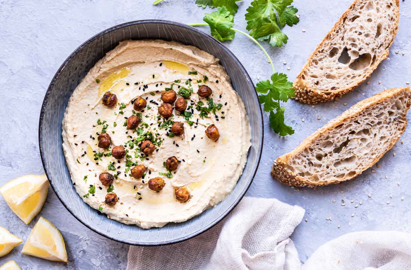 Hjemmelavet hummus - sådan bliver den cremet