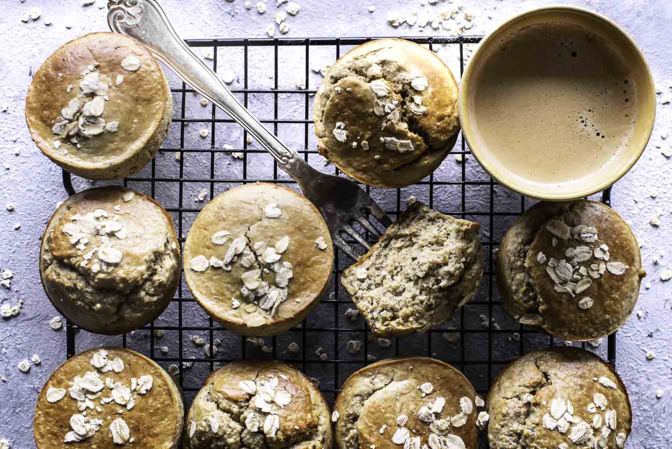 Bananmuffins uden sukker og mel