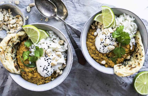 Dahl med kokosmælk og røde linser