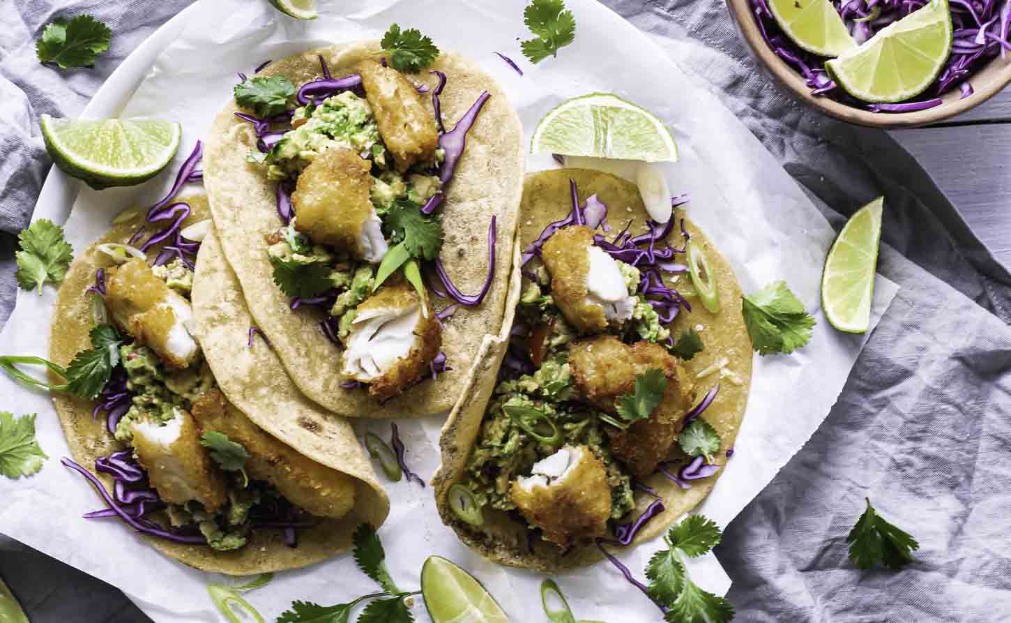 Fisketacos - tacos med panko paneret fisk