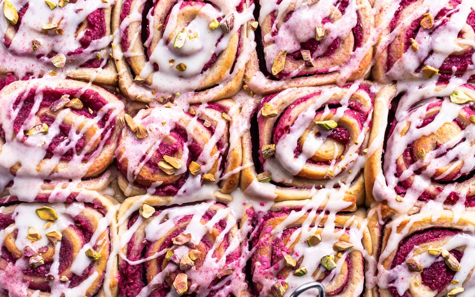 Marcipansnegle med hindbær