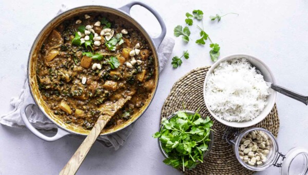 Vegetarisk curry med græskar på 30 min.1