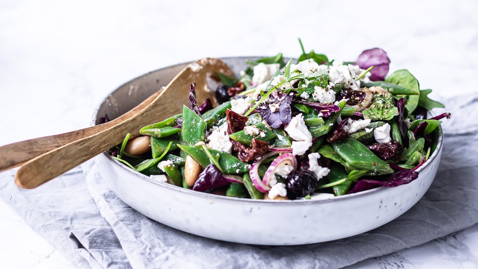 Græsk bønnesalat med feta