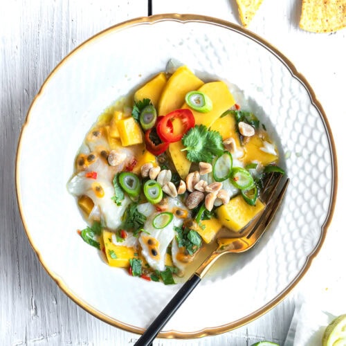 Ceviche med mango - mexicansk ceviche