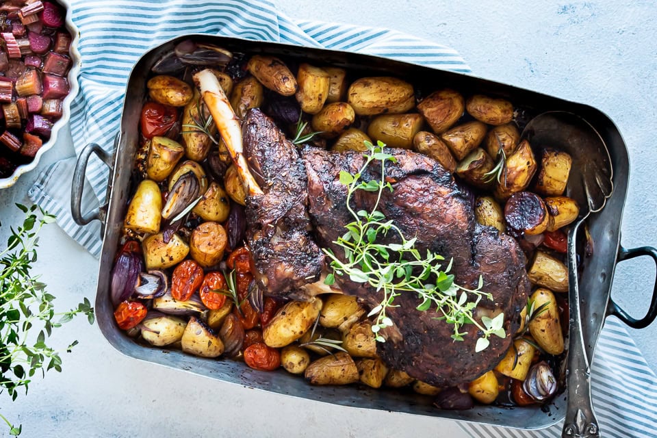 Langtidsstegt lammekølle i stegepose