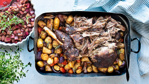 Langtidsstegt lammekølle i stegepose