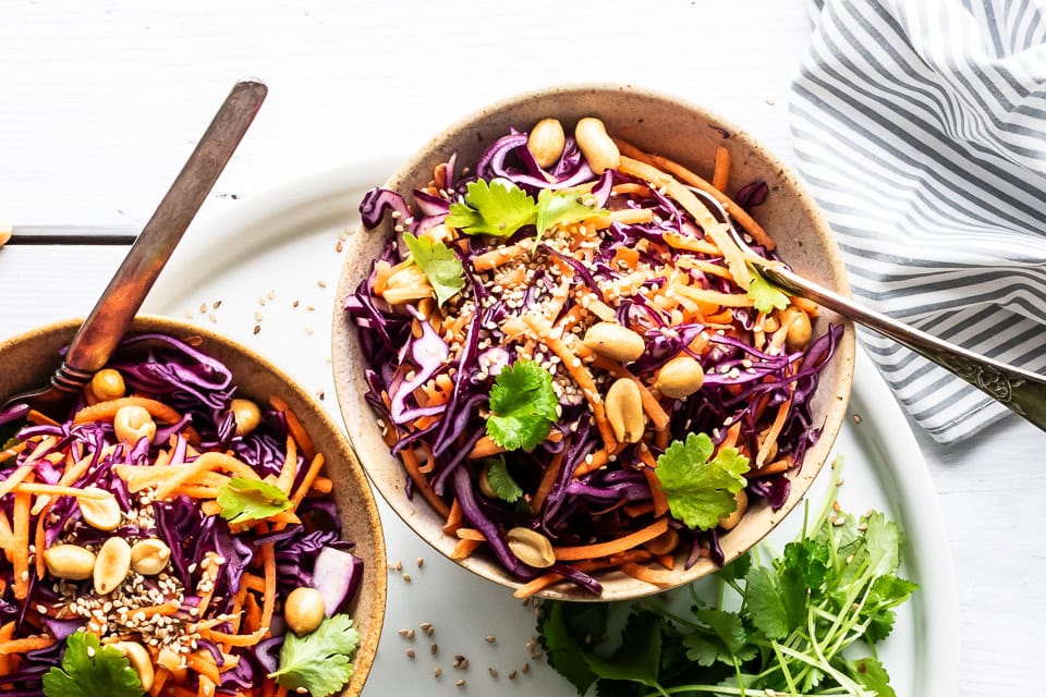 Råkost med asiatisk dressing