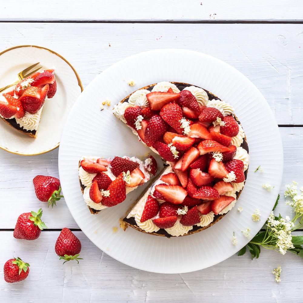 Jordbærtærte med mascarpone