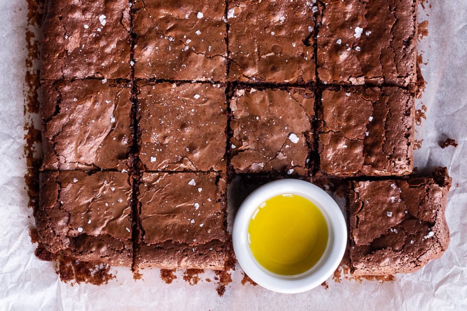 Brownies med olivenolie