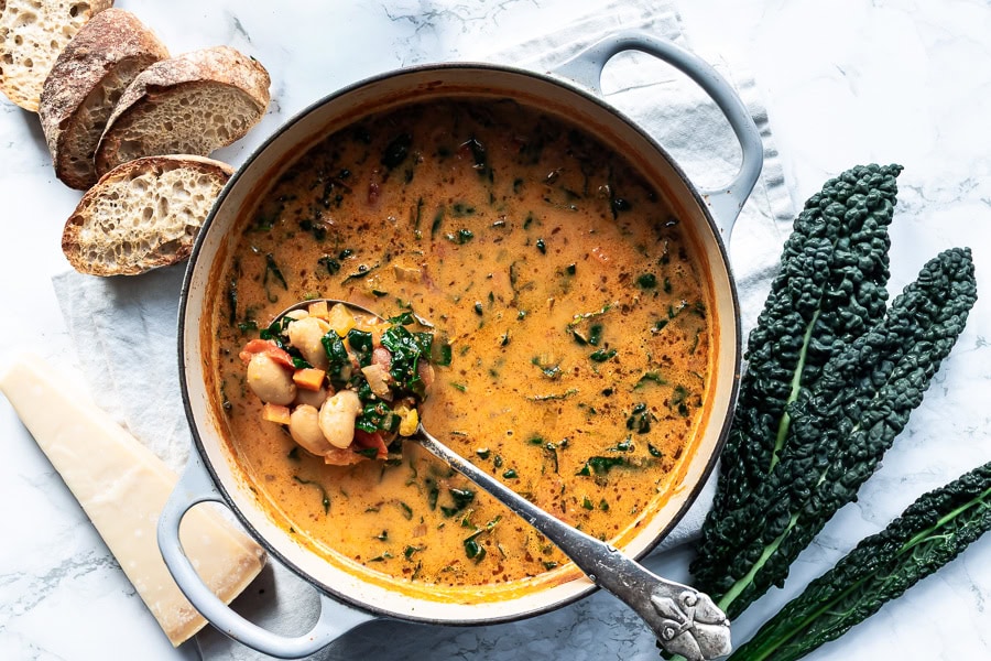 Toscansk bønnesuppe med hvide bønner