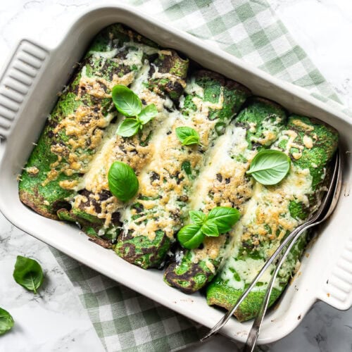 Spinatpandekager med havregryn og forslag til fyld