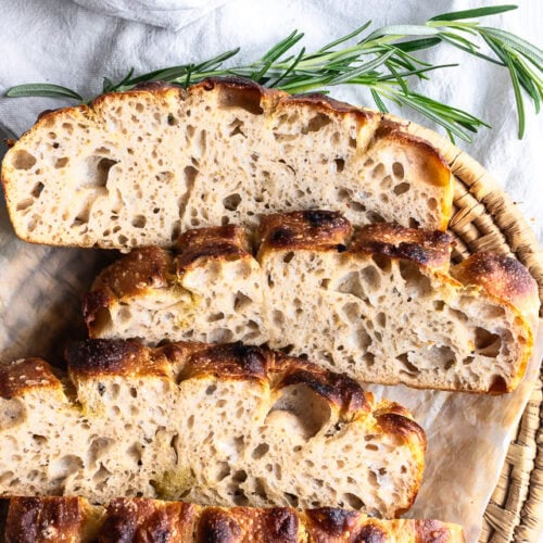 Focaccia med surdej - svampet og luftig