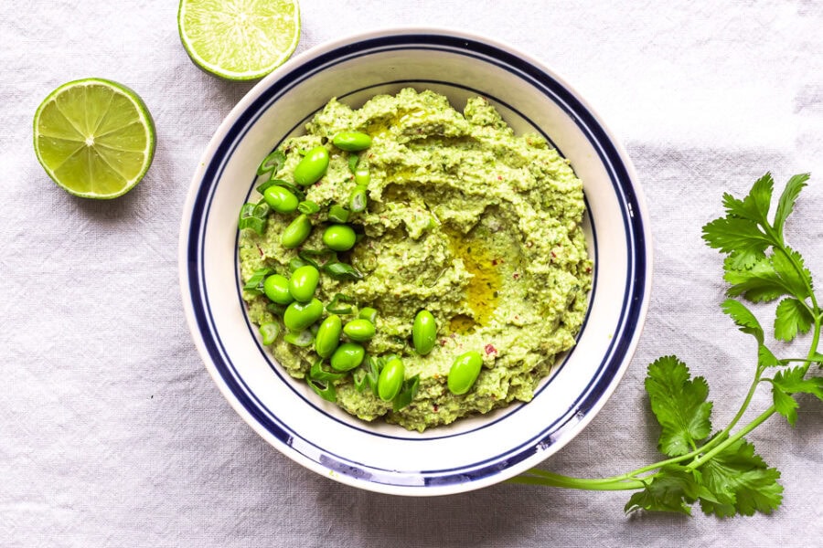 Avocado edamame dip – guacamole med ekstra protein