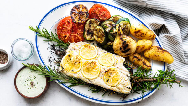 Nem fisk på grill