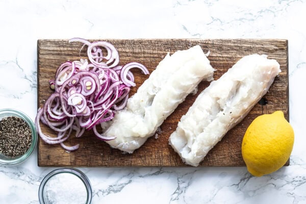 Hvid fisk i ovn med grøntsager og feta-8